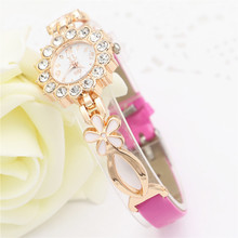 Montre Femme Watches Women 2016 Clock Female Gold Women Steel Quartz Wrist Watch Wristwatches Wholesale Relogio
