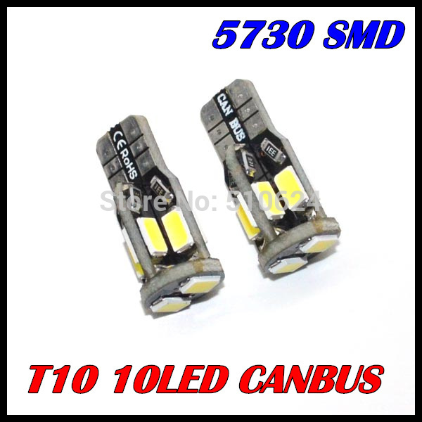  ! 10x t10 w5w t10 194 168 5730 10smd canbus   12        