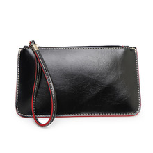 high quality leather handbag wax oil skin wallet Mobile phone and coin wallets famous Brand designer bag for ladies five color