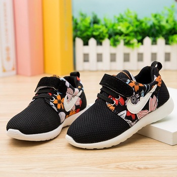 Цветочные кроссовки дети Roshelis Run обувь мальчики 2015 кроссовки обувь для девочек спортивная обувь Zapatos Mujer Huarache дети кроссовки