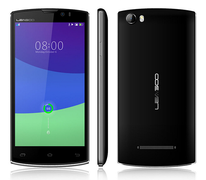 Smartphone leagoo, 5 ''  7 lead7 mtk6582  1  / 8  android4.4 4500   sim 13mp  wcdma gps
