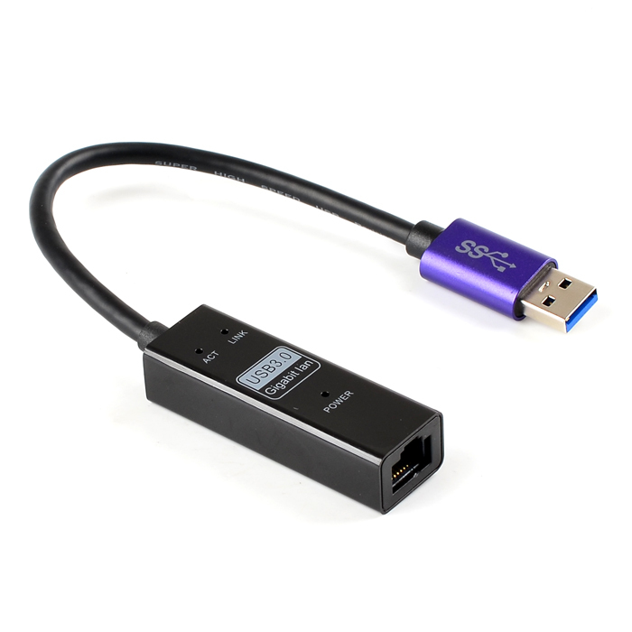     USB 3.0 Gigabit Ethernet RJ45      10 / 100 / 1000   
