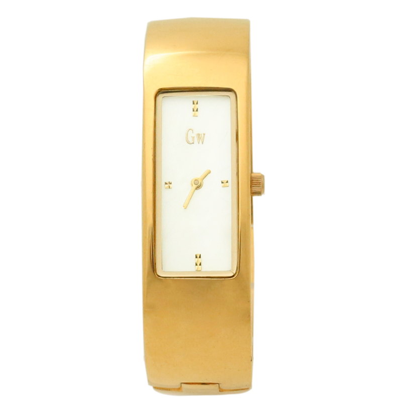 Gold Winner Brand New Design Women Girl Stainless Steel Watches Rectangle Shell Face Quartz Watches Wristwatches GW180072