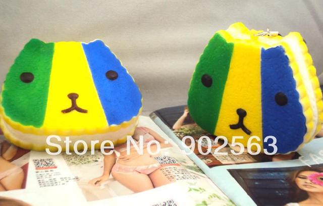 2014 new arrival tokyo brazil world cup cheer series RARE kapibarasan fans jumbo squishy charms ...