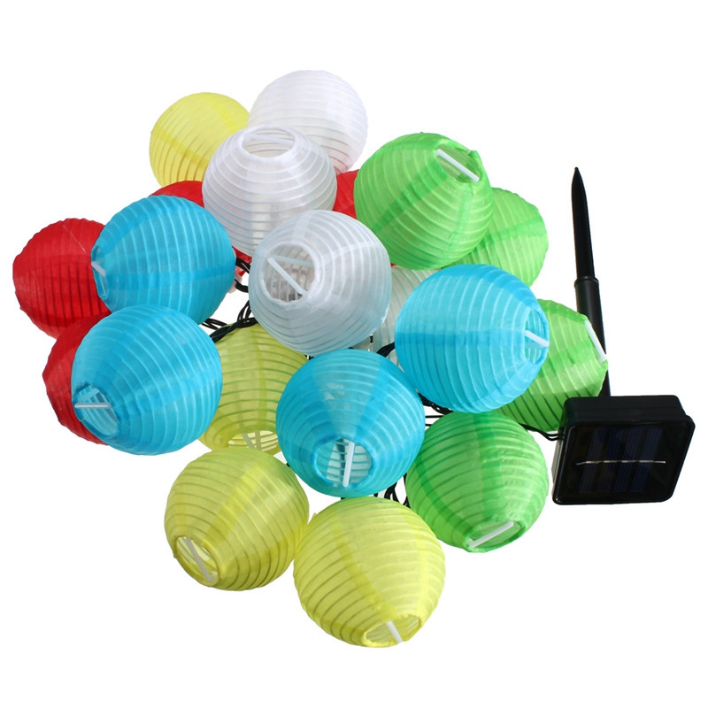 20 LED Waterproof IP44 Solar Power Lantern Lamp Festive Garden Xmas Ball String Fairy Light Multi Color Christmas Lights Lamps 20 LED Waterproof IP44 Solar Power Lantern Lamp Festive Garden Xmas Ball String Fairy Light Multi Color Christmas Lights Lamps