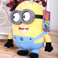 18cm Minion Toys Despicable Me Creative 3D Eyes Minions Yellow doll Soybeans Doll Plush Toys Free Shipping