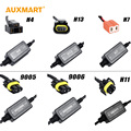Auxmart 2pcs H4 H13 H7 H11 9005 9006 Canbus Wiring Harness Adapters For Single Hi Lo