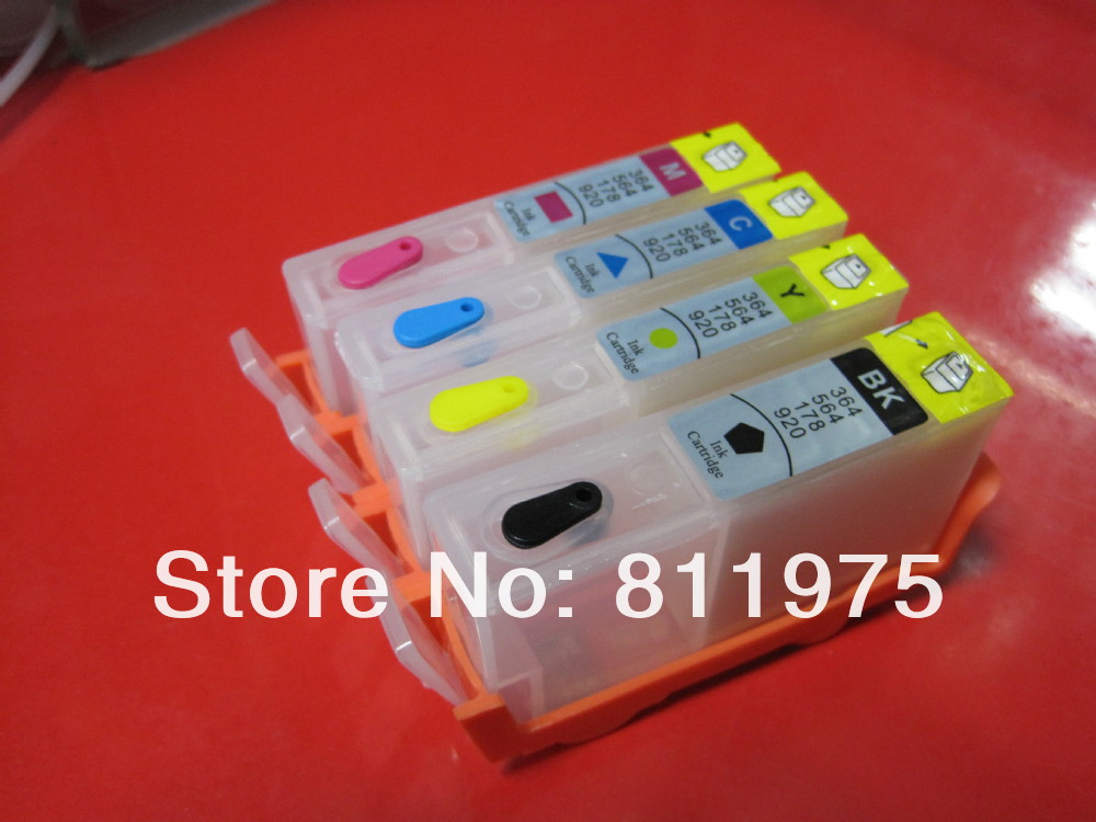 wholesale For HP670 HP 670 HP670XL cartridge HP 670XL deskjet 3525 4615 4625 5525 6525 refillable ink cartridge with chips 4pcs