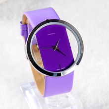 2015 New Fashion women dress watches luxury brand relojes hours analog leather strap relogios Exquisite Hollow