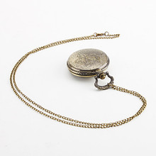 Unisex Fish Alloy Analog Quartz Pocket Watch Bronze