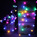 Bright 8M 50 led String lights AA Battery Operated Rose floral Fairy lights for Christmas Wedding