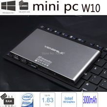 Vensmile W10 2GB RAM+32GB Intel Mini PC Windows 8.1 OS Intel smart BOX with Quad Core 1.33Ghz CPU mini computer wifi bluetooth