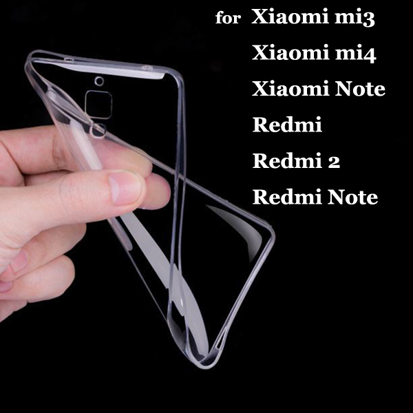 Ясно Мягкий Силикон ТПУ Coque Телефон Случаях для Xiaomi Mi5S Плюс Mi5 Ми4 4S 4C Redmi 3 3 S 3X Redmi Note 2 3 4 Pro Премьер Крышка СМЕСЬ