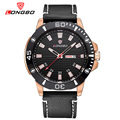 LONGBO Luxury Brand Men Genuine Leather Watch 2016 Military Double Calendar Sports Waterproof Wristwatch Relogio Masculino