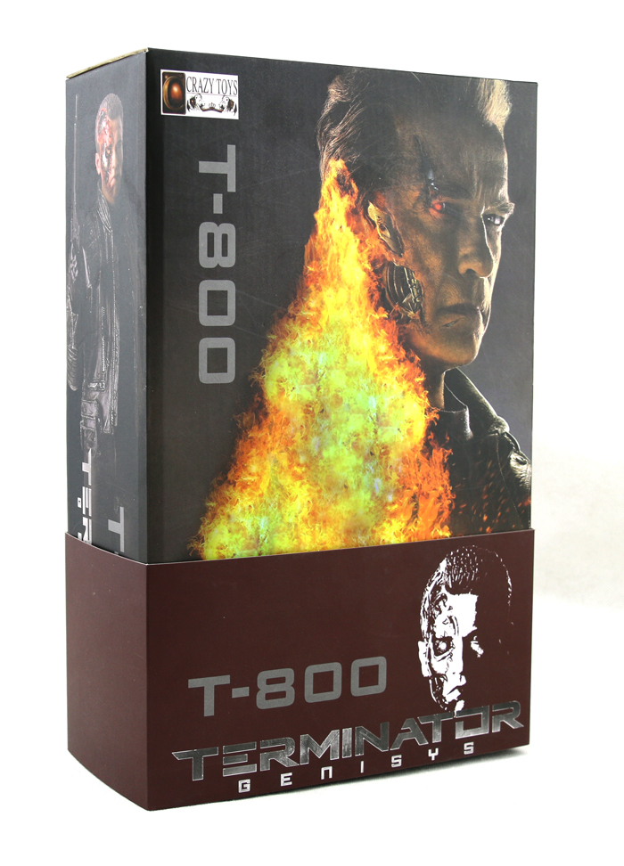 New Sci-Fi Movie The Terminator Genisys  Schwarzenegger T-800 Battle Damage Ver. Figurine Crazy Toys 12