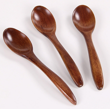 Wooden Brwon Ladle Soup Spoon Kitchen Accessory Handcraft Tableware Tools Wooden Spoon Tea Spoon Dinnerware Strong Spoon New