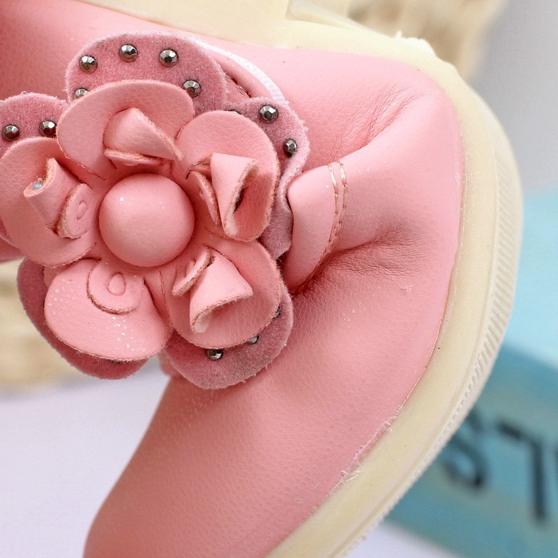 girl leather flower shoes (14)