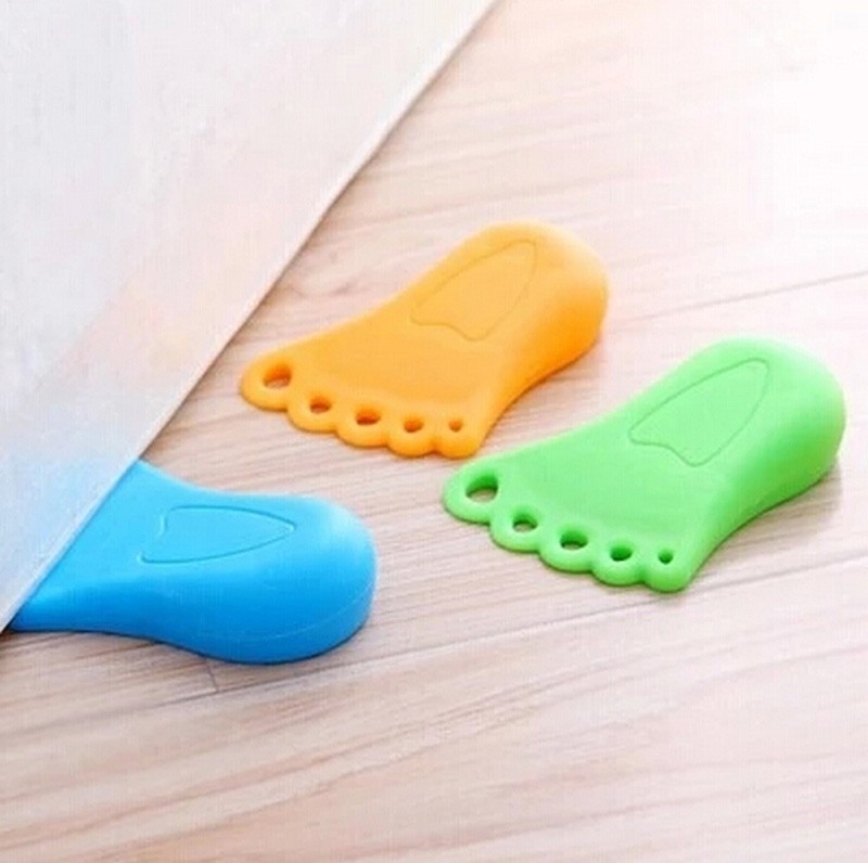 New Style Home Decor Child Baby kid Practical Foot Shape Finger Safety Door Stopper Protector Baby safety Door Jammer protection (16)