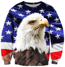 animal design sweatshirt 3D Eagle/American flag full printing hoodie harajuku outerwear pullovers fashion 3d clothes