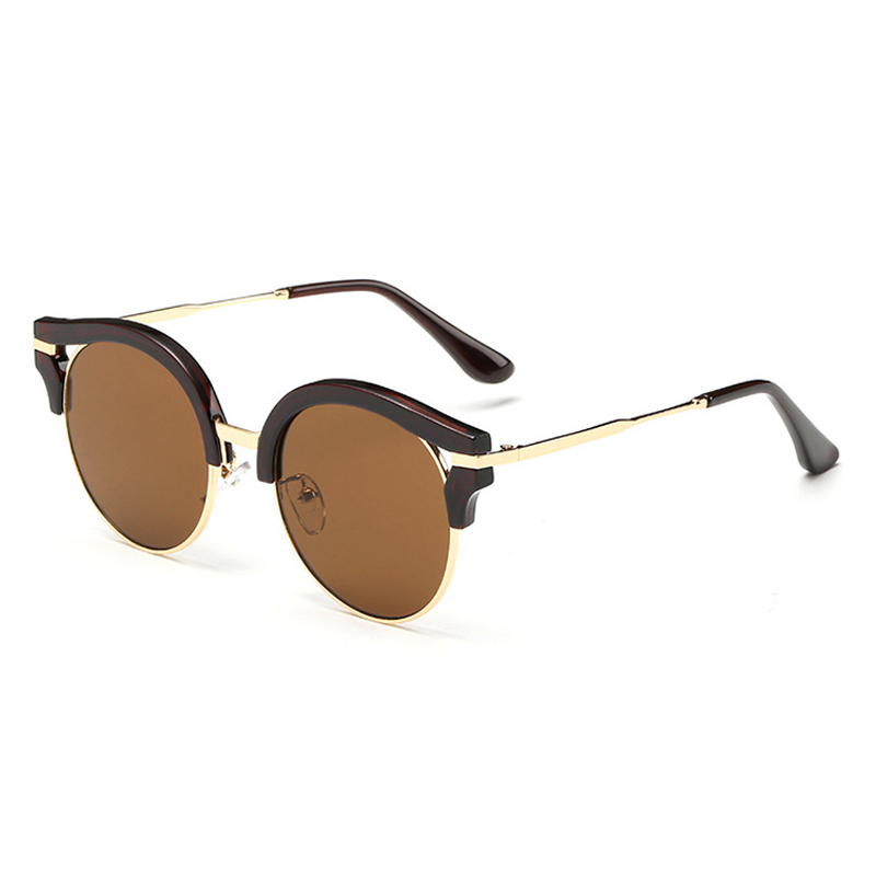 Brand Design Retro Style gafas de sol Cute Round Frame ...