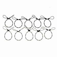 Go Pro 10PCS Stainless Steel Silver Black Safety 30cm Tether Lanyard Strap for GoPro Hero 4/3+/3/2/SJCAM SJ4000/SJ5000/XIAOYI