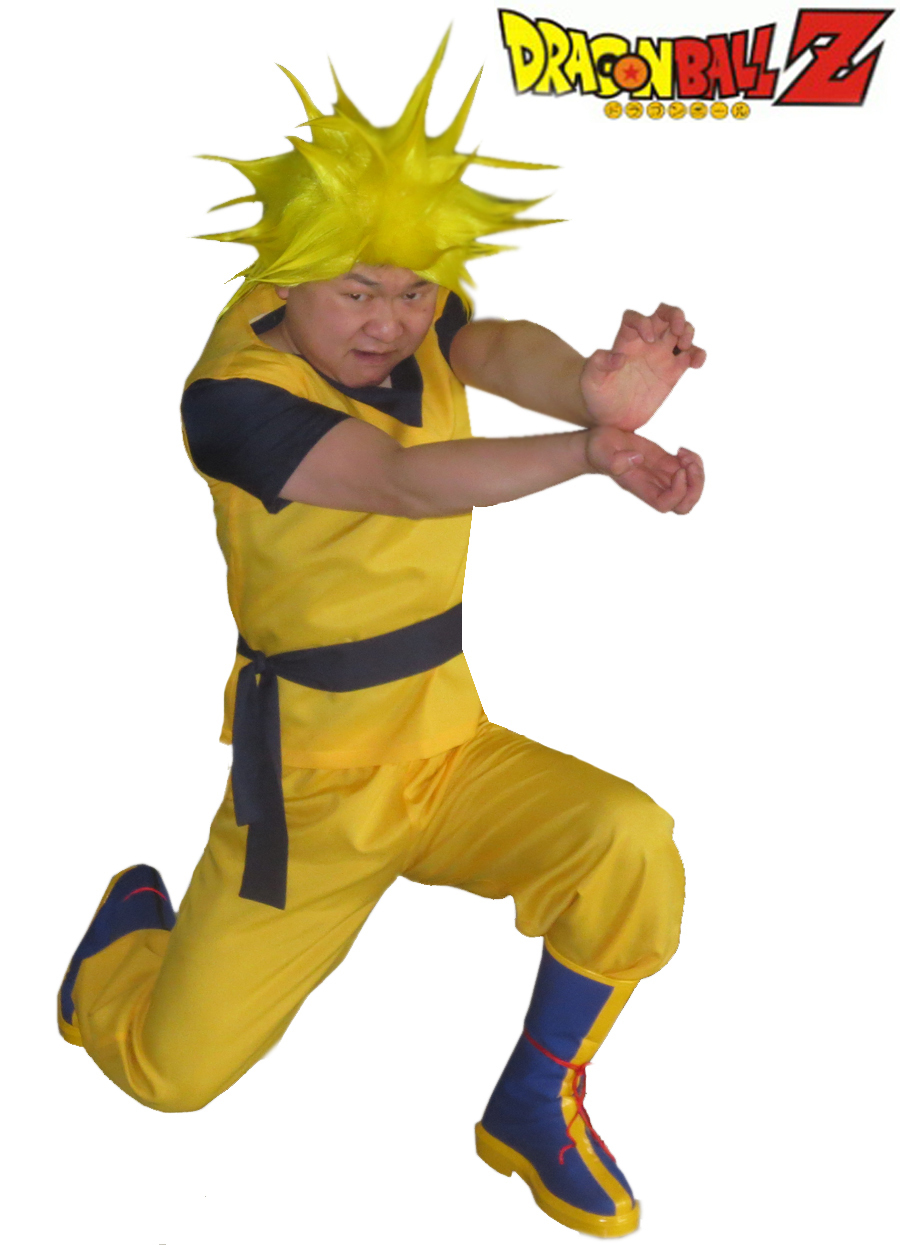 Goku Super Saiyan KongFu Uniform Anime Cosplay Costume(No Shoes) Free Shipp...