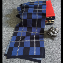 2016 New Winter Wool Men Scarf Thick Warm Tartan Scarves Classical Contrast Plaid Bandana High Quality