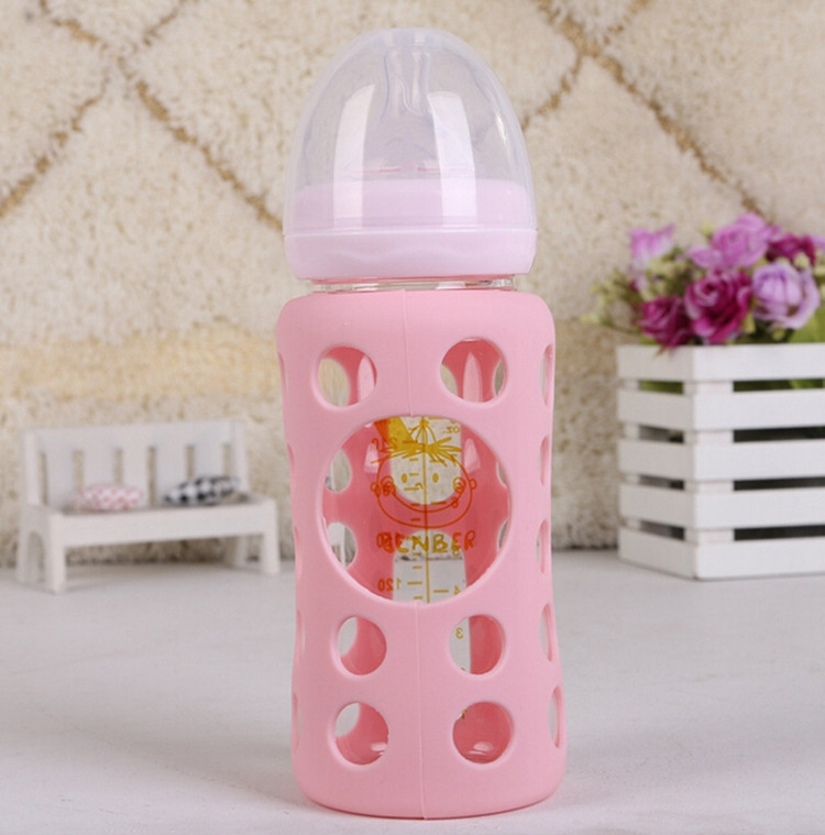 Glass Baby Feeding Bottle Nursing Milk Bottle Nuk Anti High Temperature Copo Infantil Breast-feeding Feeder For Boys Girls (4)