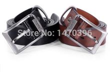 New Men s Waistband Casual Dress Leather Pin Metal Buckle Belt Black Brown Strap