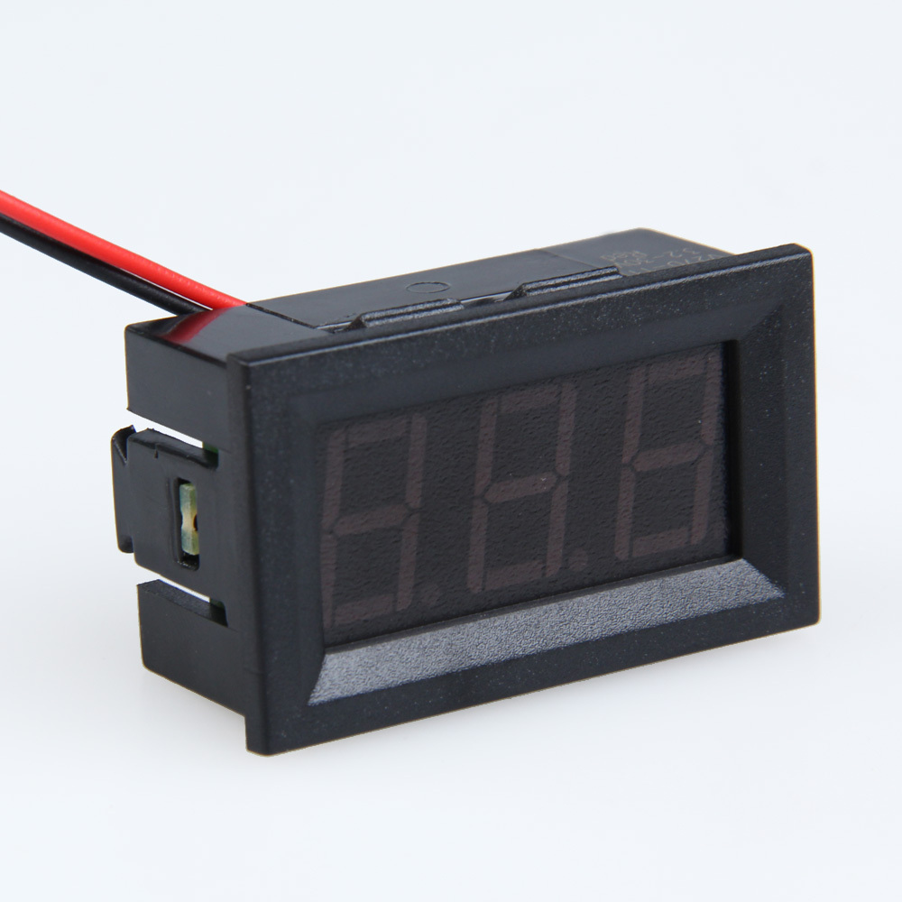 LCD DC 3 2 30V Red LED Panel Meter Digital Voltmeter with Two wire MTY3