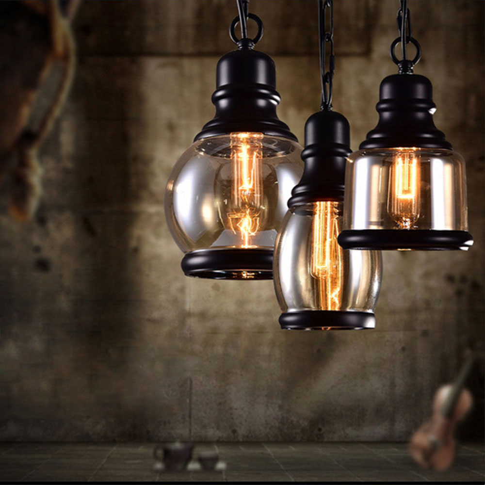 Online buy wholesale loft glass pendant lamp 220v from china loft ...