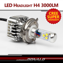 1x Plug Play CREE LED H4 H4 3 HB2 9003 30W 3000LM WHITE BULB Car Motorcycle
