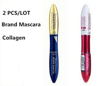 Maquiagem Professional Makeup Red Blue Mascara long Eyelash Curling lengthening double extension mascara Black White Cosmetic