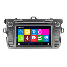 7″ Car Radio DVD Player GPS Navigation Central Multimedia stereo for Toyota Corolla 2012 with bluetooth free map free shipping