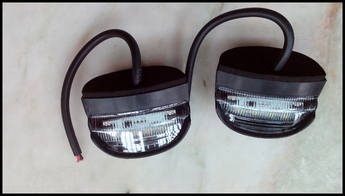 LICENCE PLATE LED LAMP, NUMBER LIGHT TRAILER TRUCK NPL 3 LED WHITE VISION with LED license plate lamp