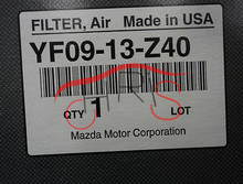 OEM HA 1821 NEW AIR FILTER Engine Filter Fit for MAZDA TRIBUTE 2001 2011 Freeshipping