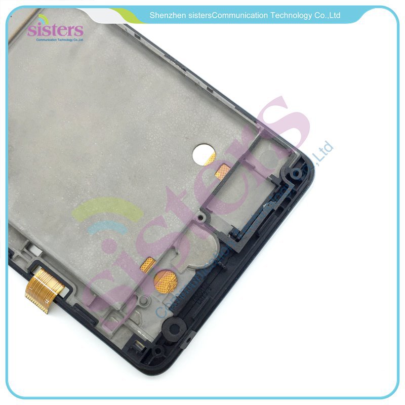 LEN0033 Black White Original Full LCD Display Touch Screen Digitizer Assembly With Frame Replacement Repair Parts For Lenovo A536 (9)