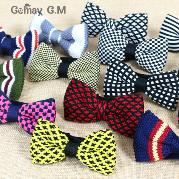 2015 Free shipping New Men Neck Knitted Bowtie sin...