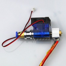 E3D-V6 3d printer Bowden wade Extruder nozzle E3D V6 J-head Hotend with Cooling Fan for 1.75mm/3.0mm filament 0.2/0.3/0.4/0.5mm