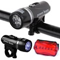 2016 Hot sale Bike Accessories Velo Waterproof Set Ultra Bright 5 LED Front Light Lamp Rear