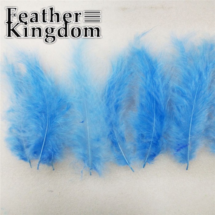 light blue Turkey feathers