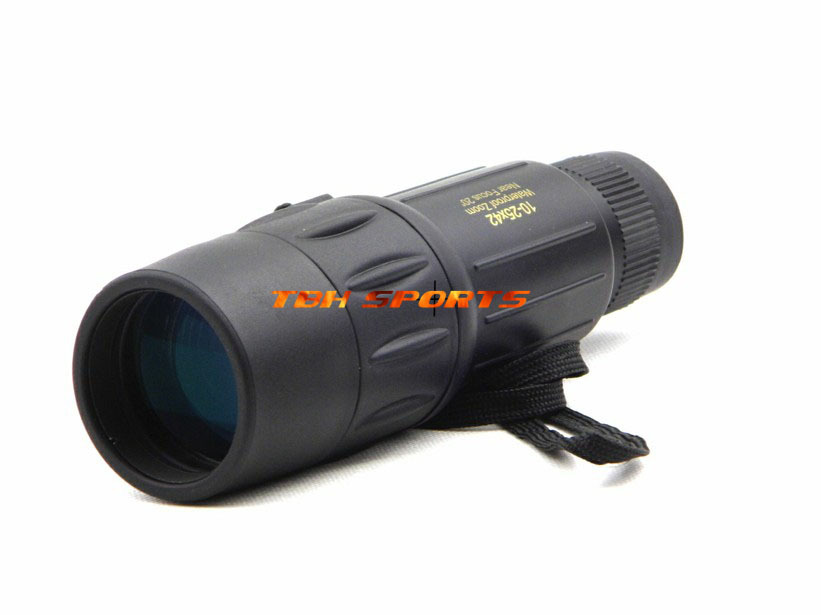 Visionking Portable Zoom Outdoor Monocular Telescope 10-25x42, Rubber-armored+Free shipping(SKU12030003)