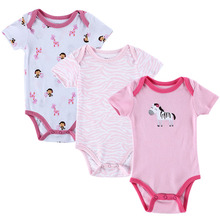 3pcs lot Baby Rompers Newborn Rompers Short Sleeve Cotton Baby Boy Girl Rompers Baby Clothing