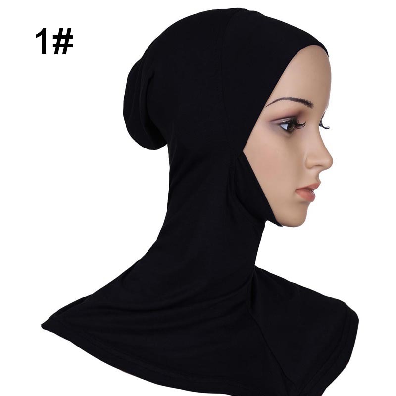 Muslim Islamic long hijab 1 black