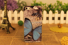 Package mail butterfly pattern following cases for iphone5s mobile phone accessories