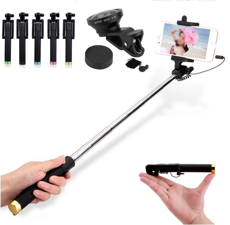 Luxury Universal Wired Selfie Stick Monopod+Super ...