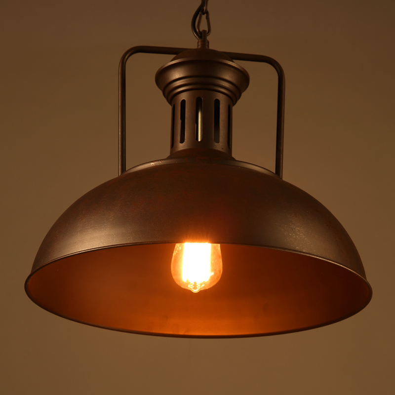 American rural industrial pendant light loft vintage cafe restaurant bar iron lampshade retro nostalgic pendant lamp
