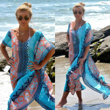 2016 Latest Boho Lady Sexy Bikini Swimwear Beachwear Bathing Suit Sarong Cover Up Long Dress