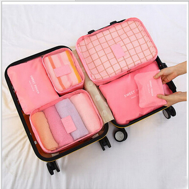 Hot Sale 6 Pieces One Set Storage Bags Polyester High Quality Large Capacity Of Travel Bag