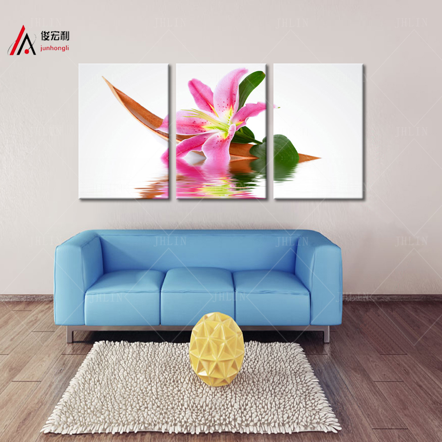 Online kopen wholesale framed lily flower art canvas uit china ...